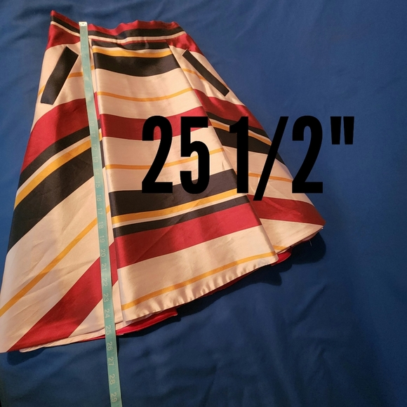 MAX & Co. Stripe A-Line Silhouette Skirt - Picture 4 of 11